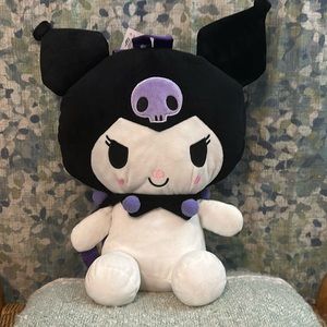Sanrio Kuromi Plush Backpack 14”